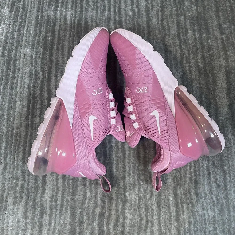 Nike Air Max 270 BG Shoes Youth Size 5Y Pink Magic Flamingo Sneakers HQ1553-646